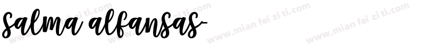 salma alfansas字体转换